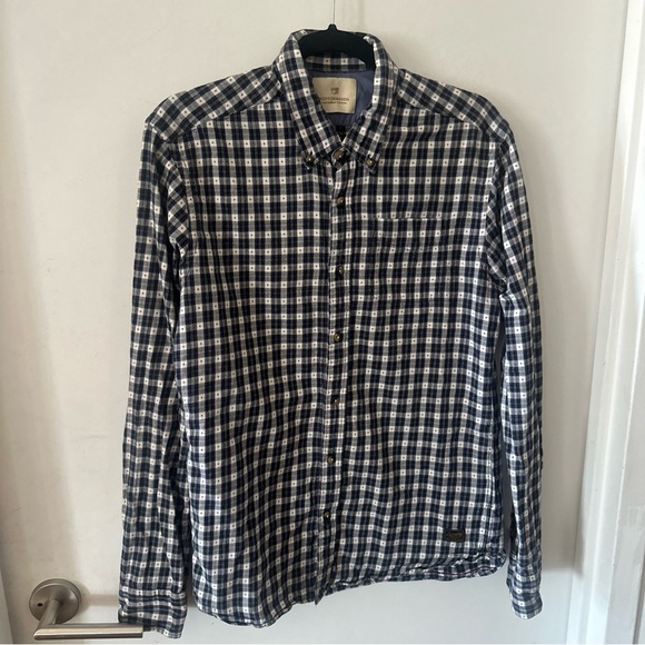 Scotch & Soda Cotton Light Flannel Button Up Shirt